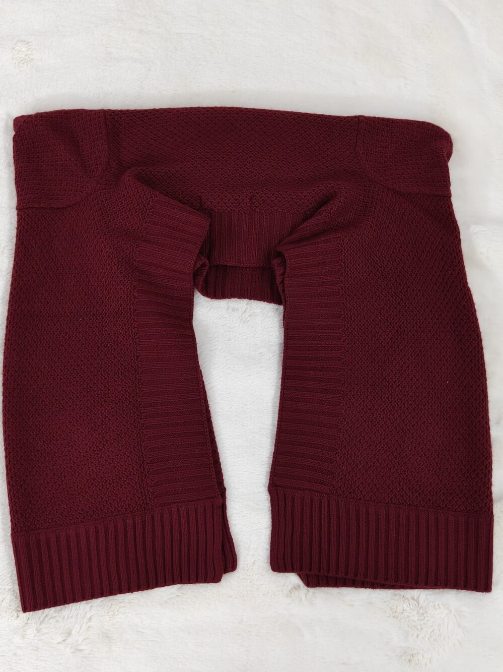 Knit Maroon Shoulder Warmer / Shrug